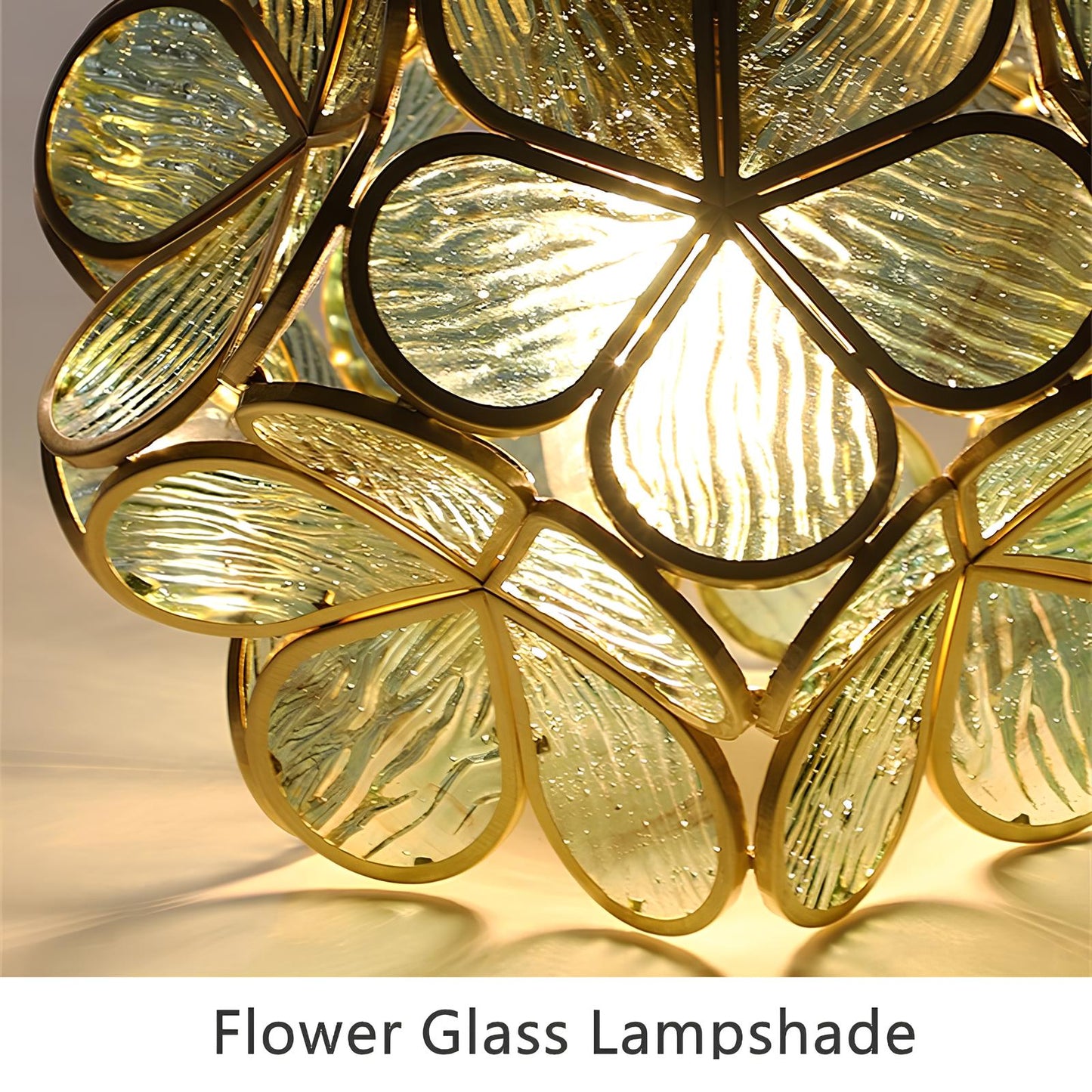 Tiffany Glass Flower Pendant Lamp - Homevalley.co.uk