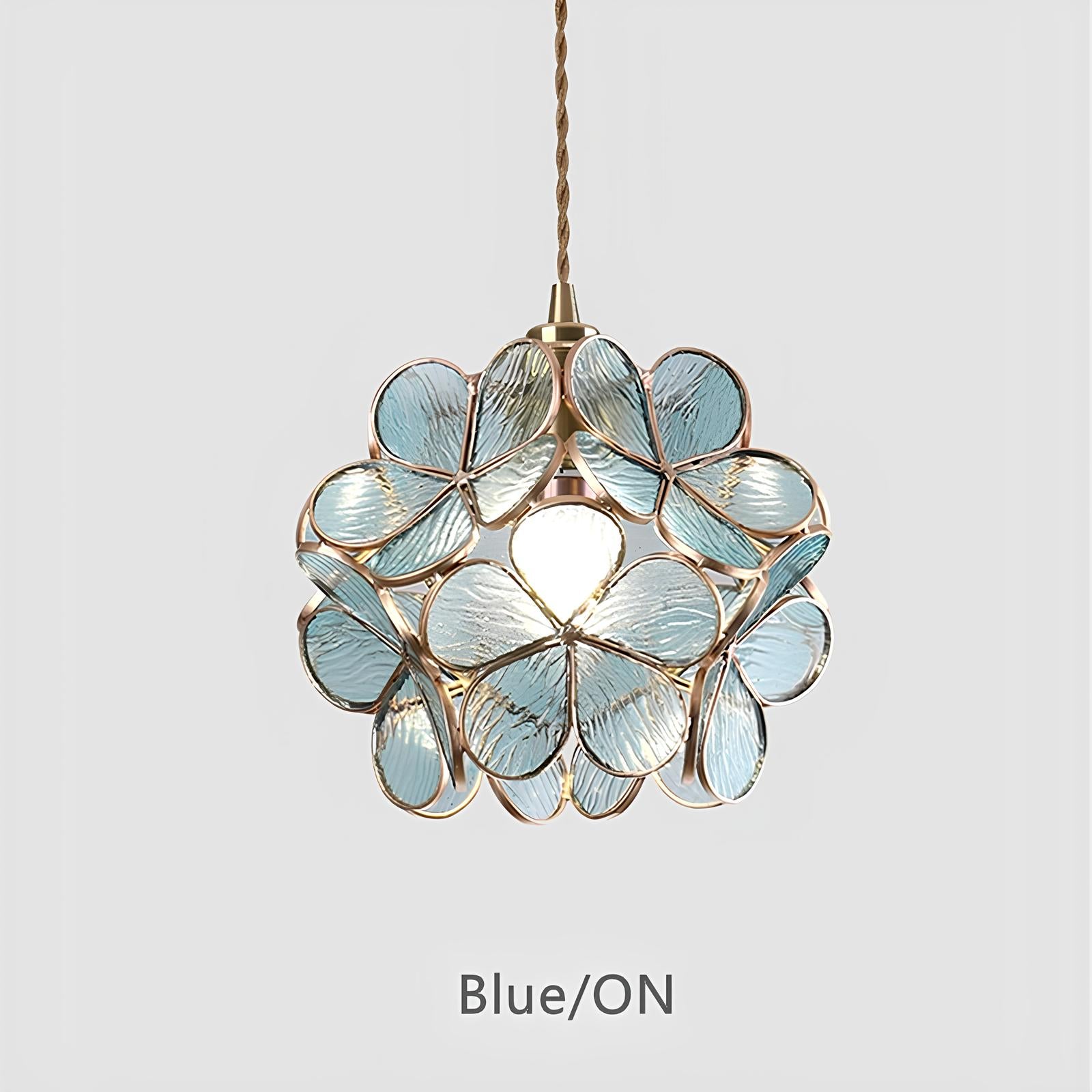 Tiffany Glass Flower Pendant Lamp - Homevalley.co.uk