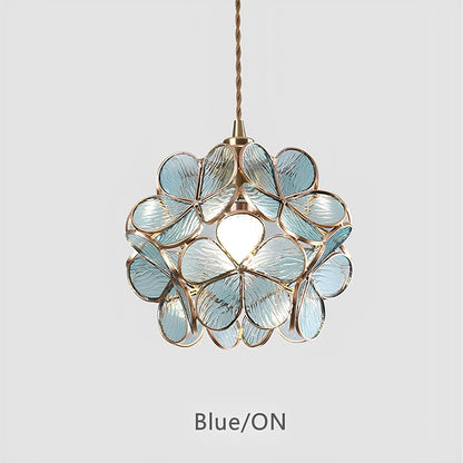 Tiffany Glass Flower Pendant Lamp - Homevalley.co.uk