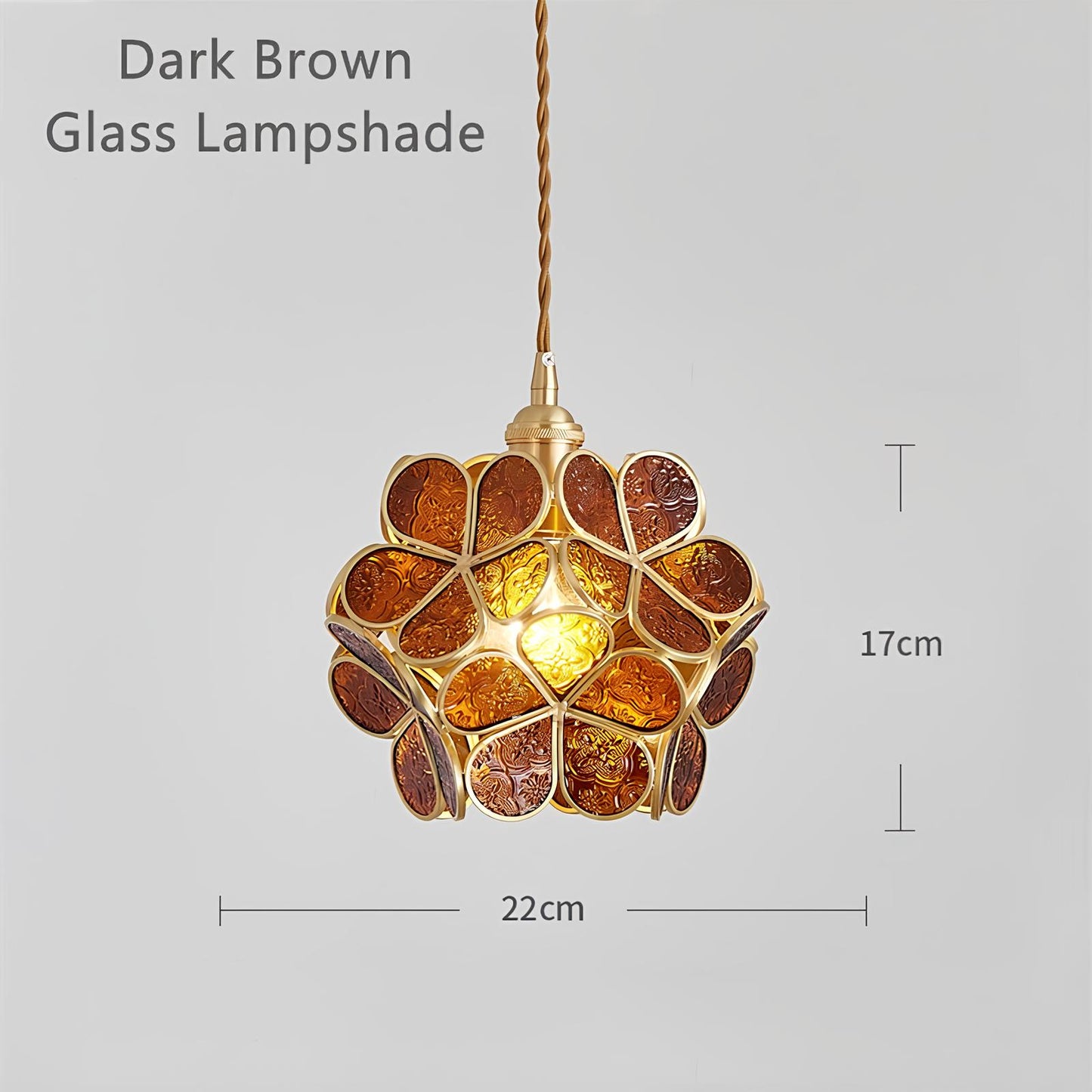 Tiffany Glass Flower Pendant Lamp - Homevalley.co.uk