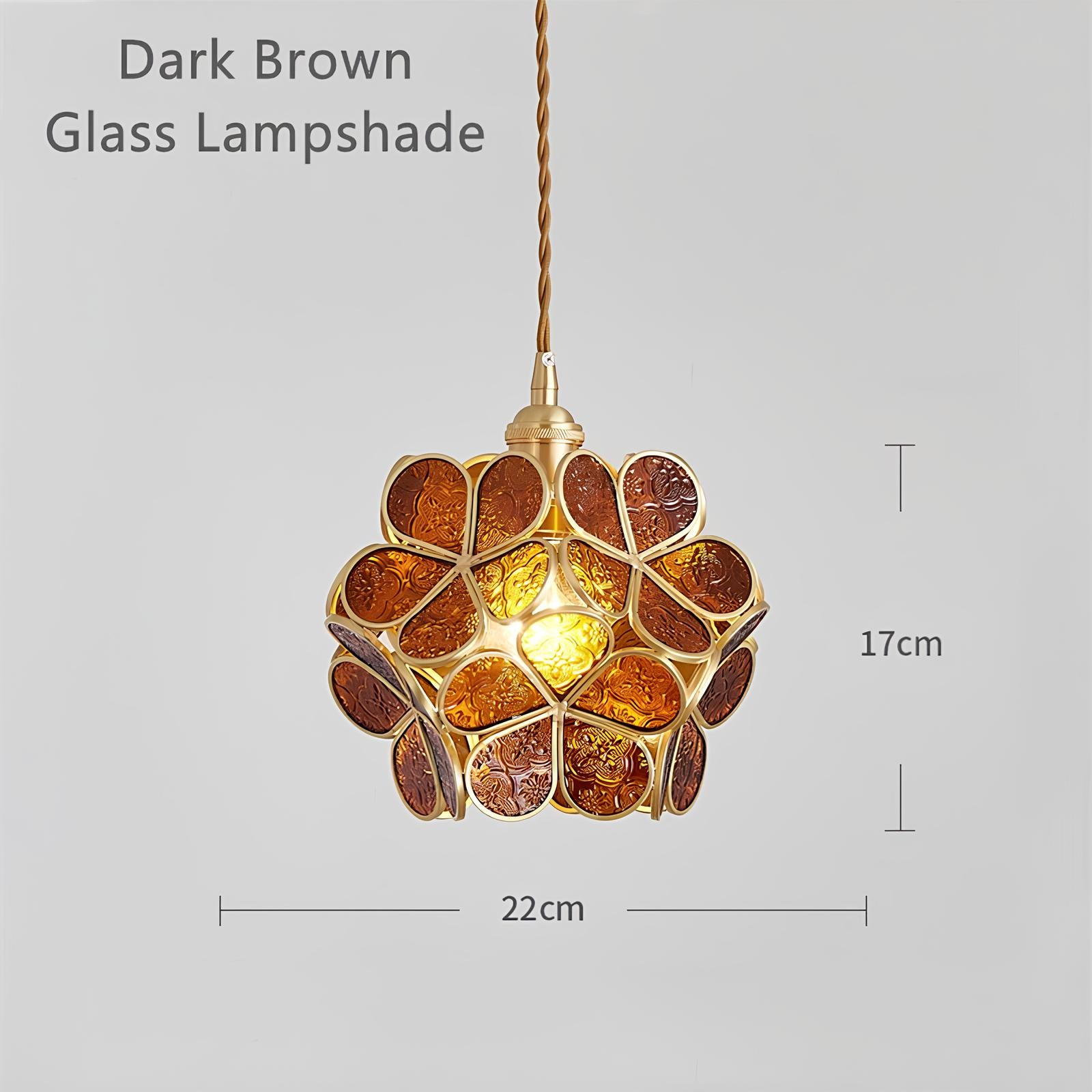 Tiffany Glass Flower Pendant Lamp - Homevalley.co.uk