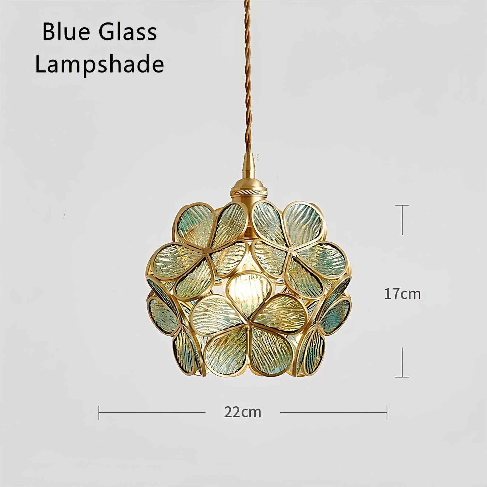 Tiffany Glass Flower Pendant Lamp - Homevalley.co.uk