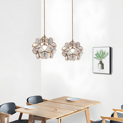 Tiffany Glass Flower Pendant Lamp - Homevalley.co.uk