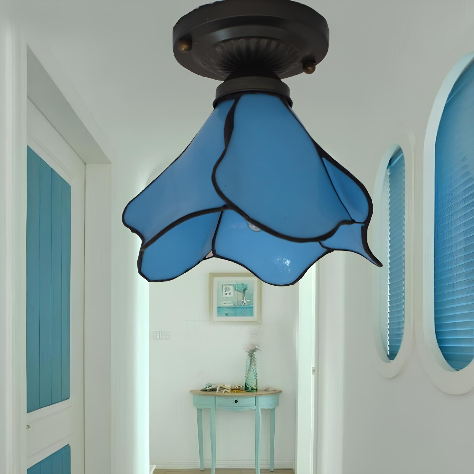 Tiffany Lotus Pendant Ceiling Lamp - Homevalley.co.uk