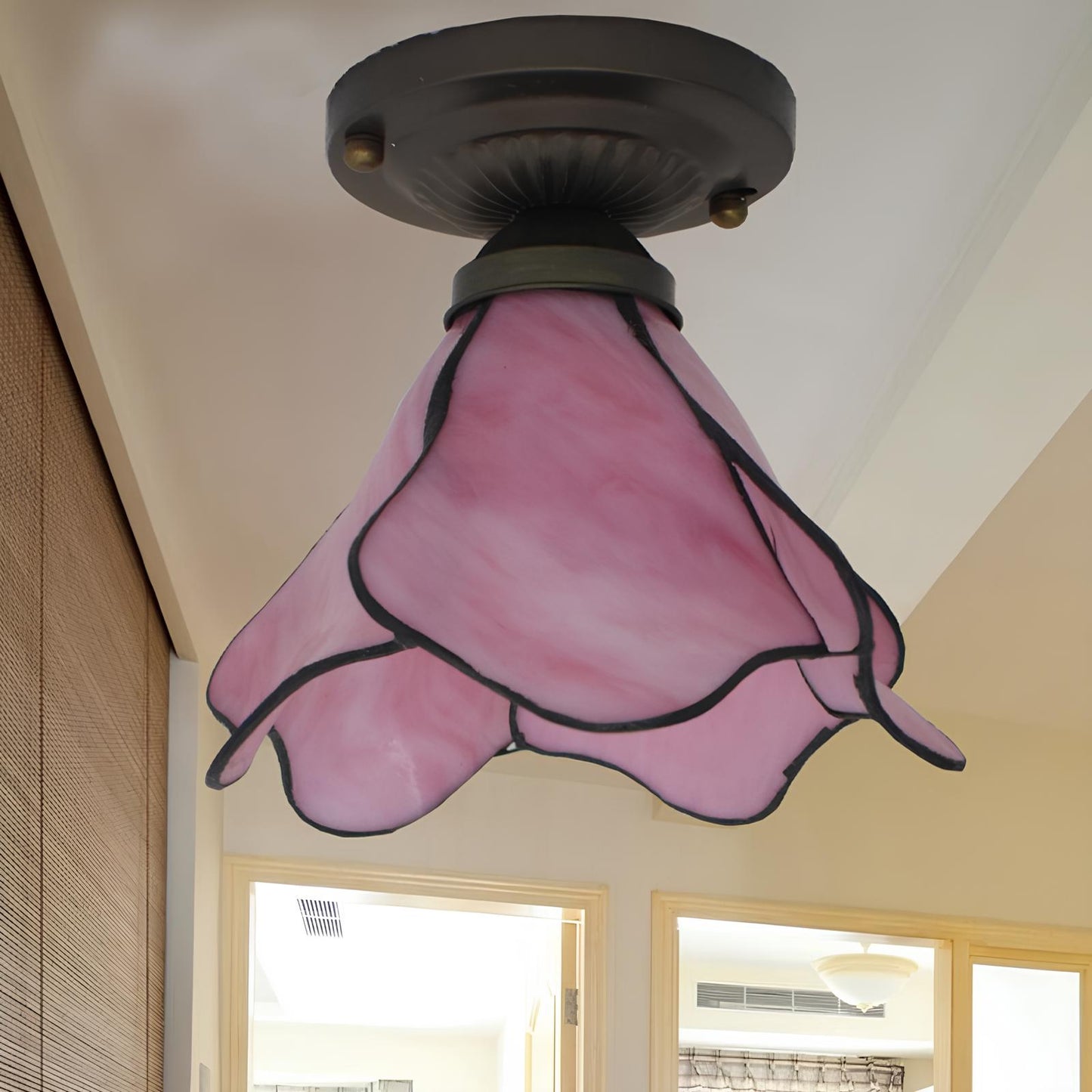 Tiffany Lotus Pendant Ceiling Lamp - Homevalley.co.uk