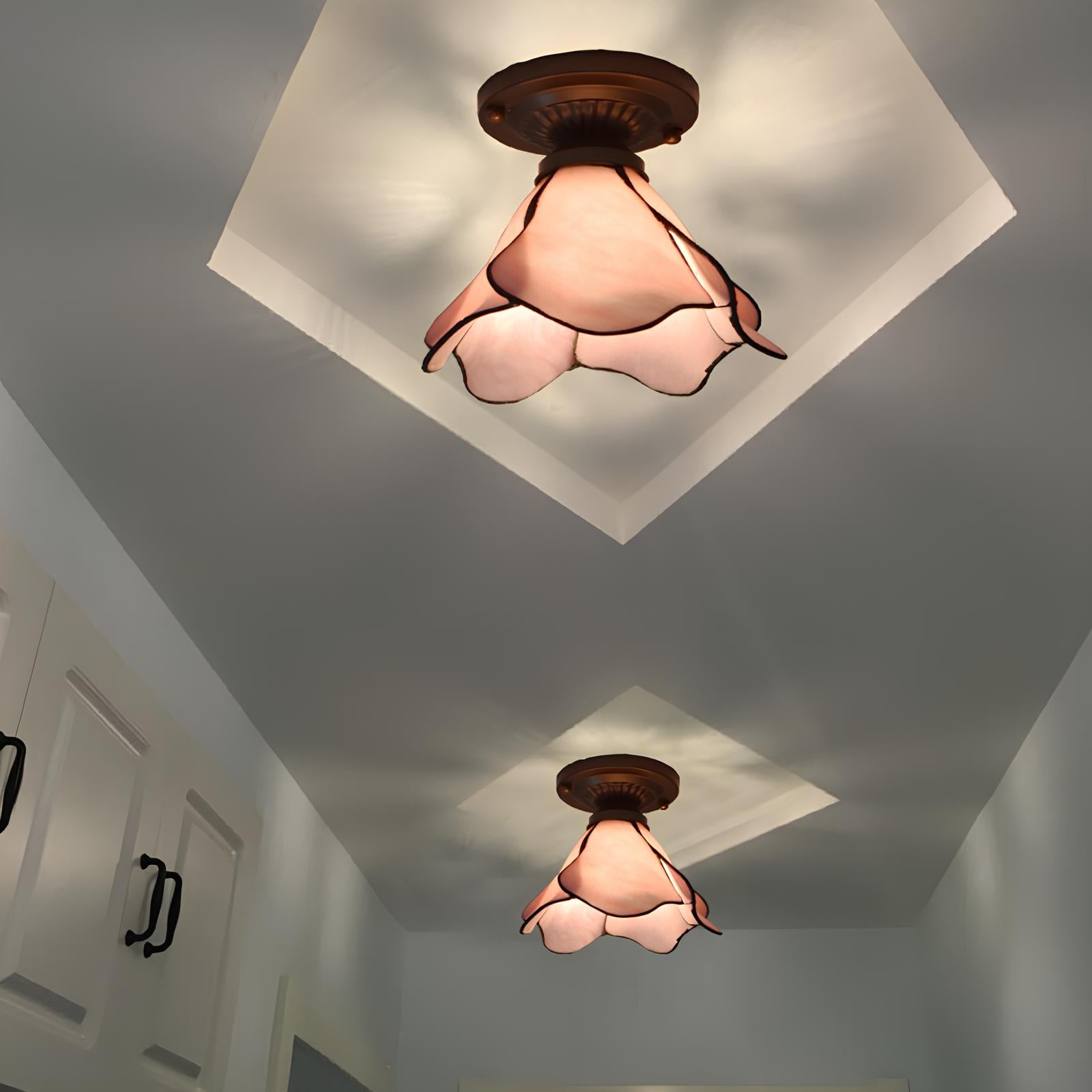 Tiffany Lotus Pendant Ceiling Lamp - Homevalley.co.uk