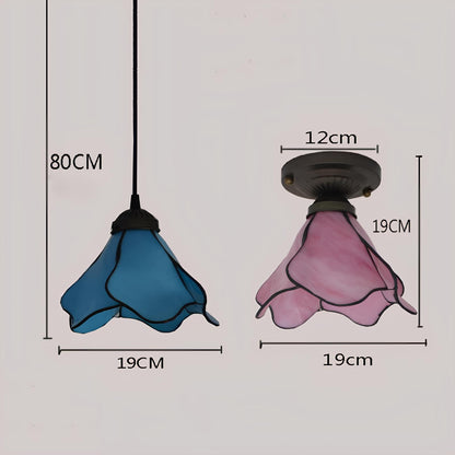 Tiffany Lotus Pendant Ceiling Lamp - Homevalley.co.uk