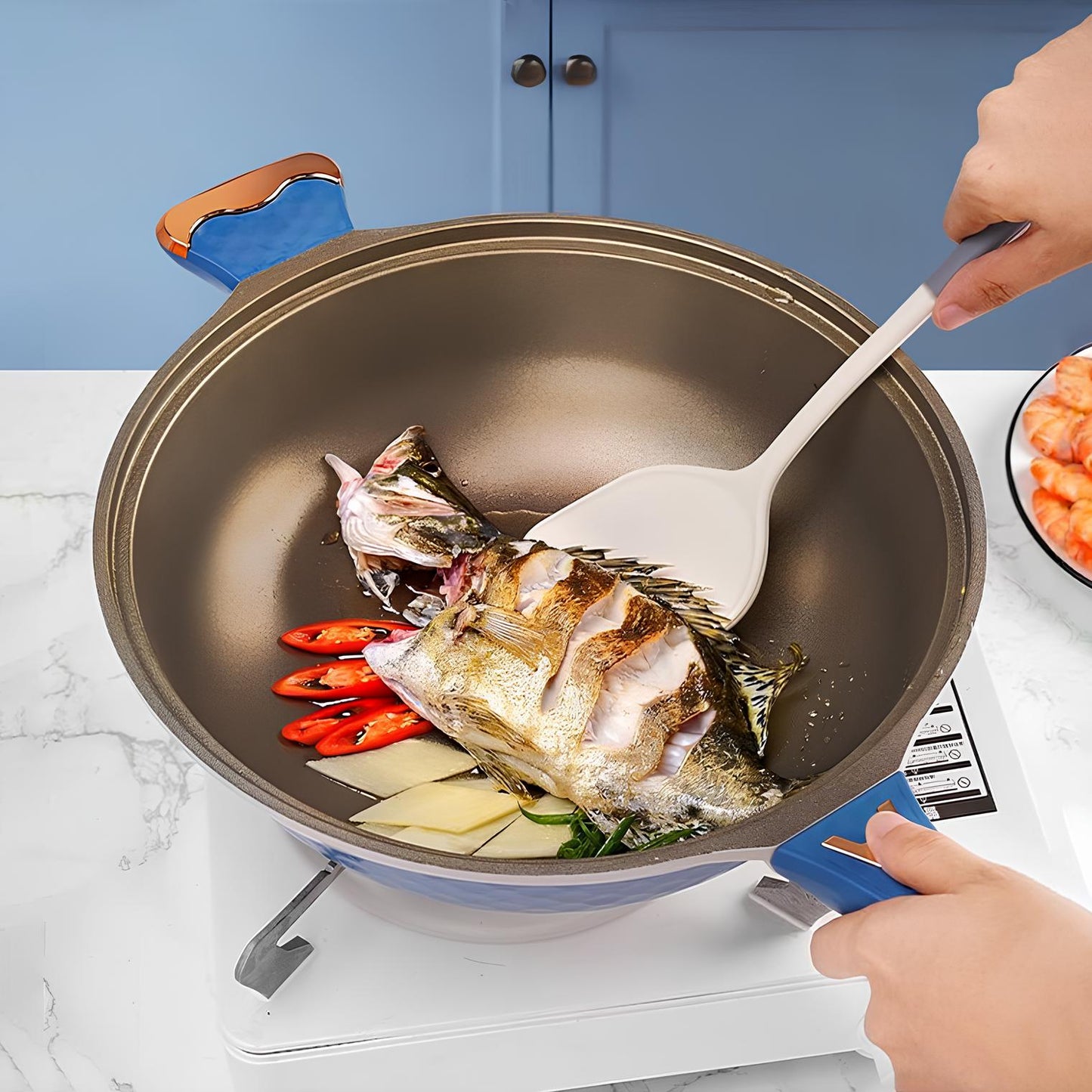 Two-Colour Titanium Non-Stick Frying Pan - Homevalley.co.uk