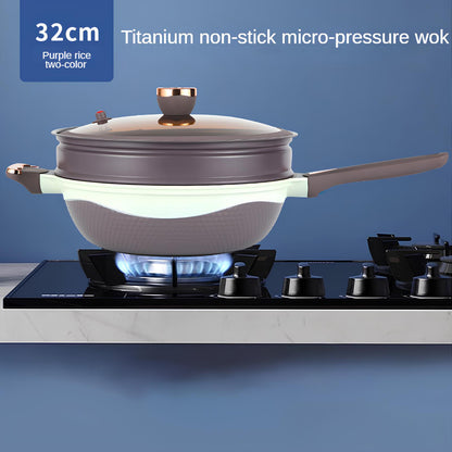 Two-Colour Titanium Non-Stick Frying Pan - Homevalley.co.uk