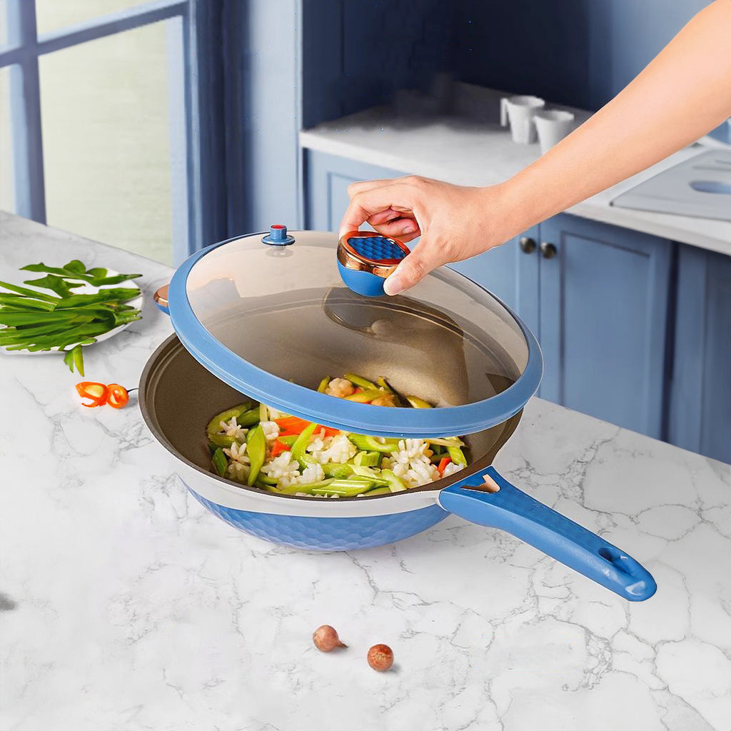Two-Colour Titanium Non-Stick Frying Pan - Homevalley.co.uk