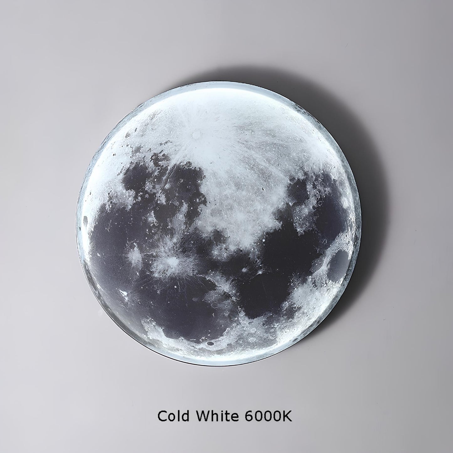 Wall Ceiling Mount LED Round Moon Lamp, Bedroom, Children, Living Room - Homevalley.co.uk