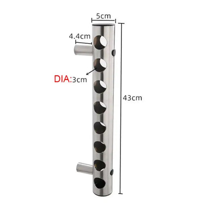 Wall Mounted Stainless Steel Wine Bottle Holder - Homevalley.co.uk