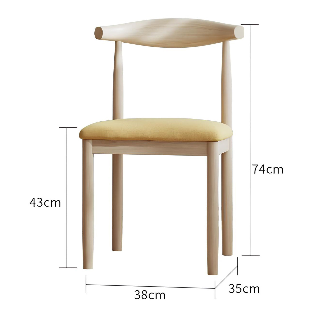 Wooden Dining Kitchen Chair - Homevalley.co.uk