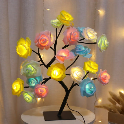 LED Rose Flower Tree Table Lamp - Homevalley.co.uk